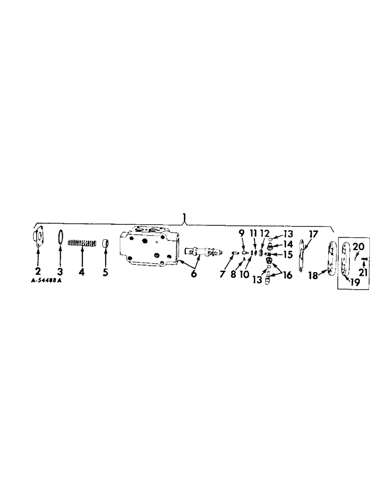 Схема запчастей Case IH 340 - (220) - HYDRAULIC SYSTEM, TEL-A-DEPTH VALVE (07) - HYDRAULIC SYSTEM