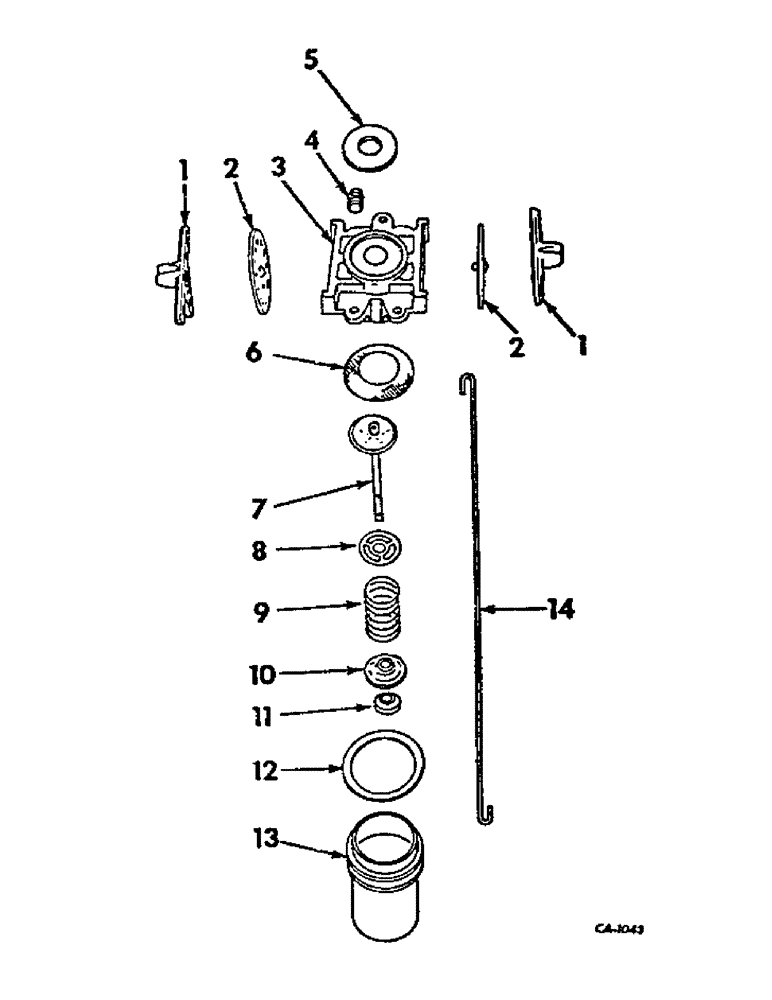 Схема запчастей Case IH LIQUID - (B-20) - 58 LIQUID FERTILIZERS, LIQUID FERTILIZER FLOW CONTROL VALVE 