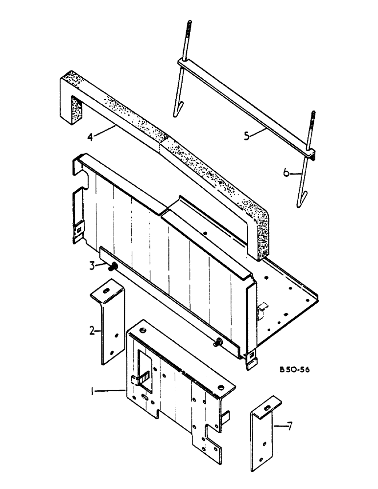 Схема запчастей Case IH 385 - (00I12) - BATTERY TRAY, MACHINES FITTED W/CAB (06) - ELECTRICAL