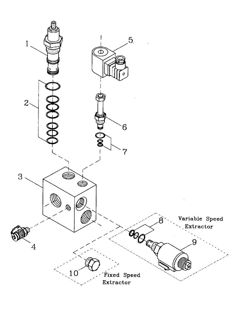 Схема запчастей Case IH 7700 - (B04-32) - HYDRAULIC SOLENOID RELIEF VALVE Hydraulic Components & Circuits