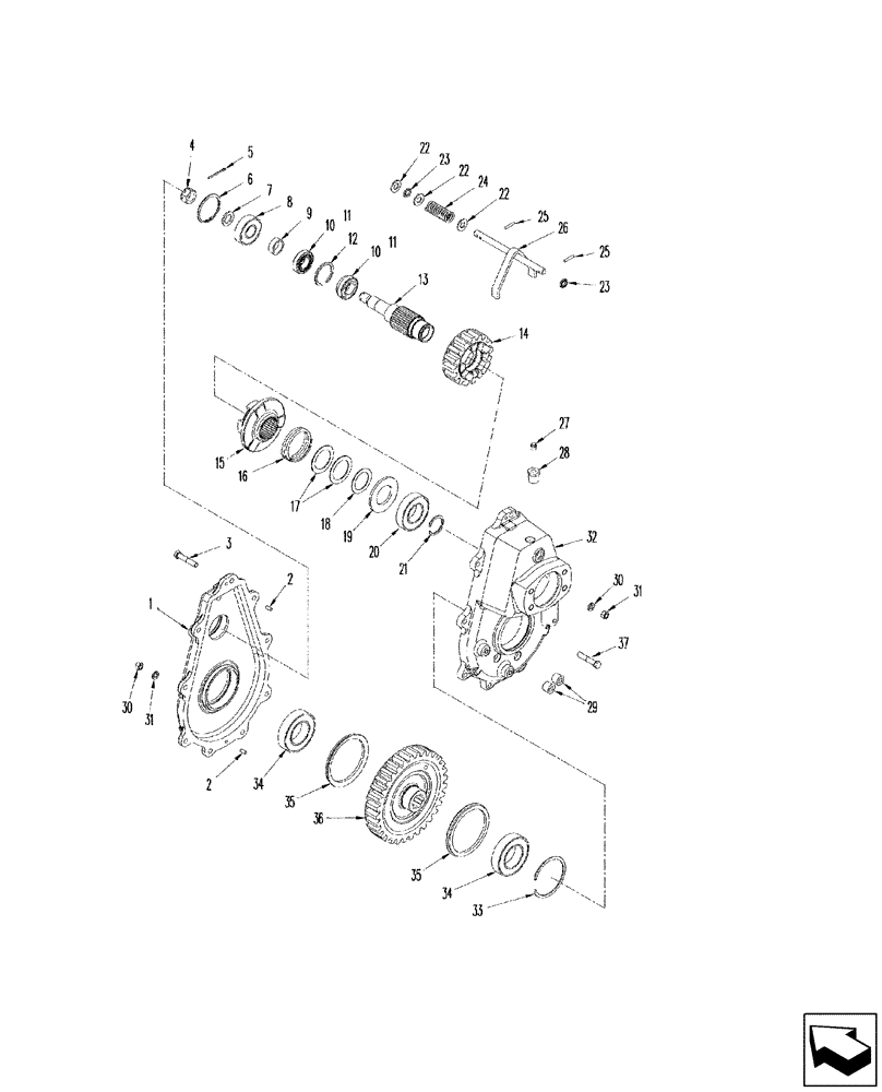 Схема запчастей Case IH 2577 - (60.165.02) - GEARBOX - FEEDER REVERSER (60) - PRODUCT FEEDING