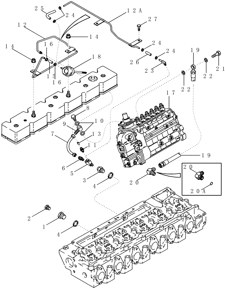 Схема запчастей Case IH 2388 - (03-02) - WASTEGATE SYSTEM (02) - FUEL SYSTEM