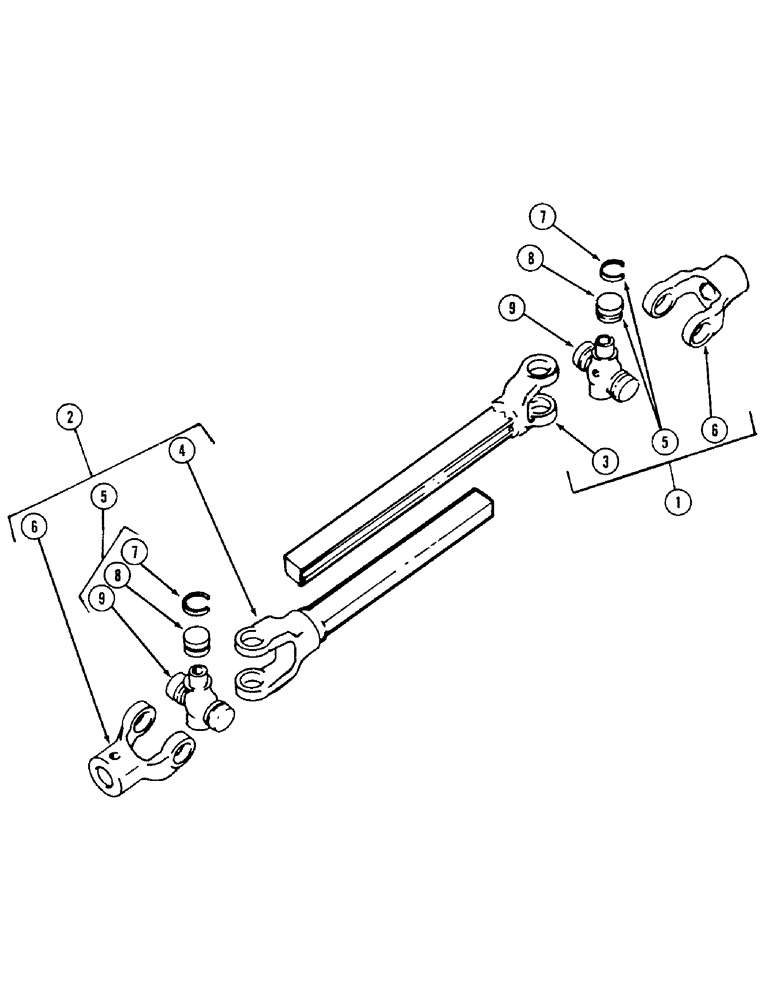 Схема запчастей Case IH 310 - (9-050) - LAND WHEEL DRIVE UNIVERSAL (09) - CHASSIS/ATTACHMENTS