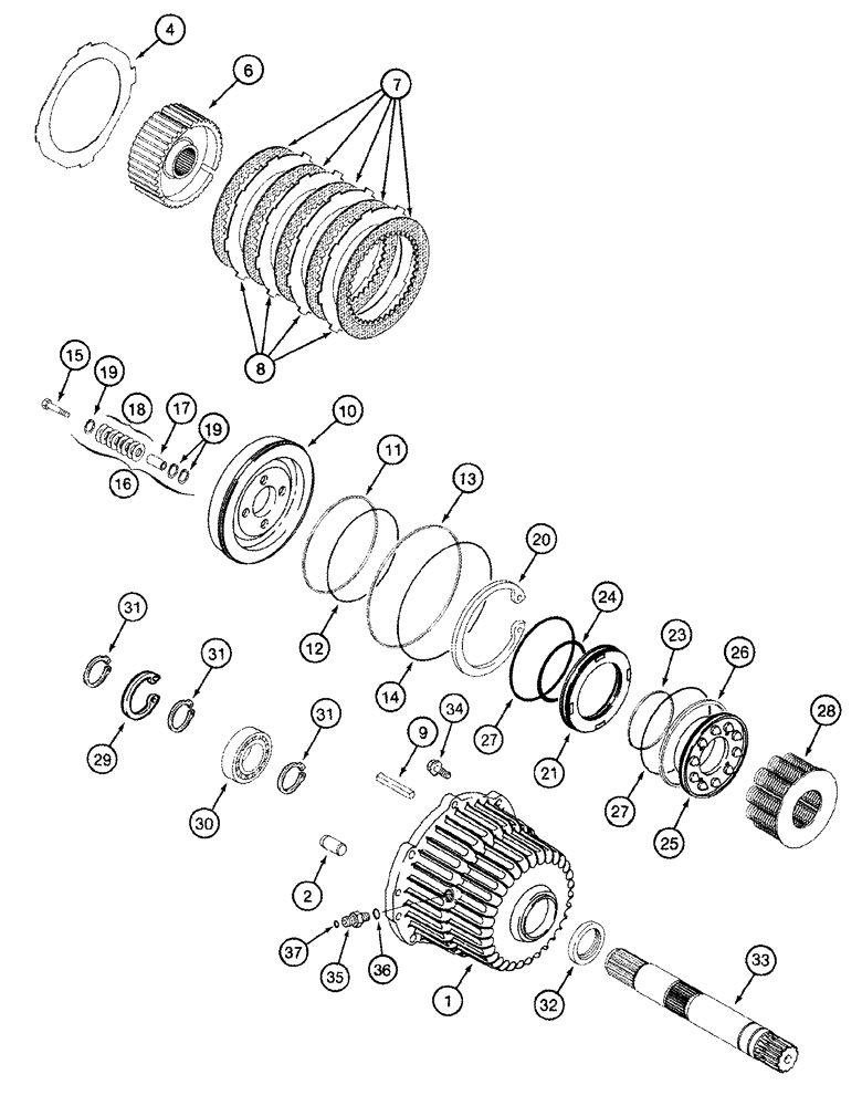 Схема запчастей Case IH 2377 - (07-03) - BRAKES, MASTER (5.1) - BRAKES