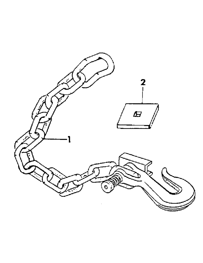 Схема запчастей Case IH 300 - (07) - SAFETY CHAIN 