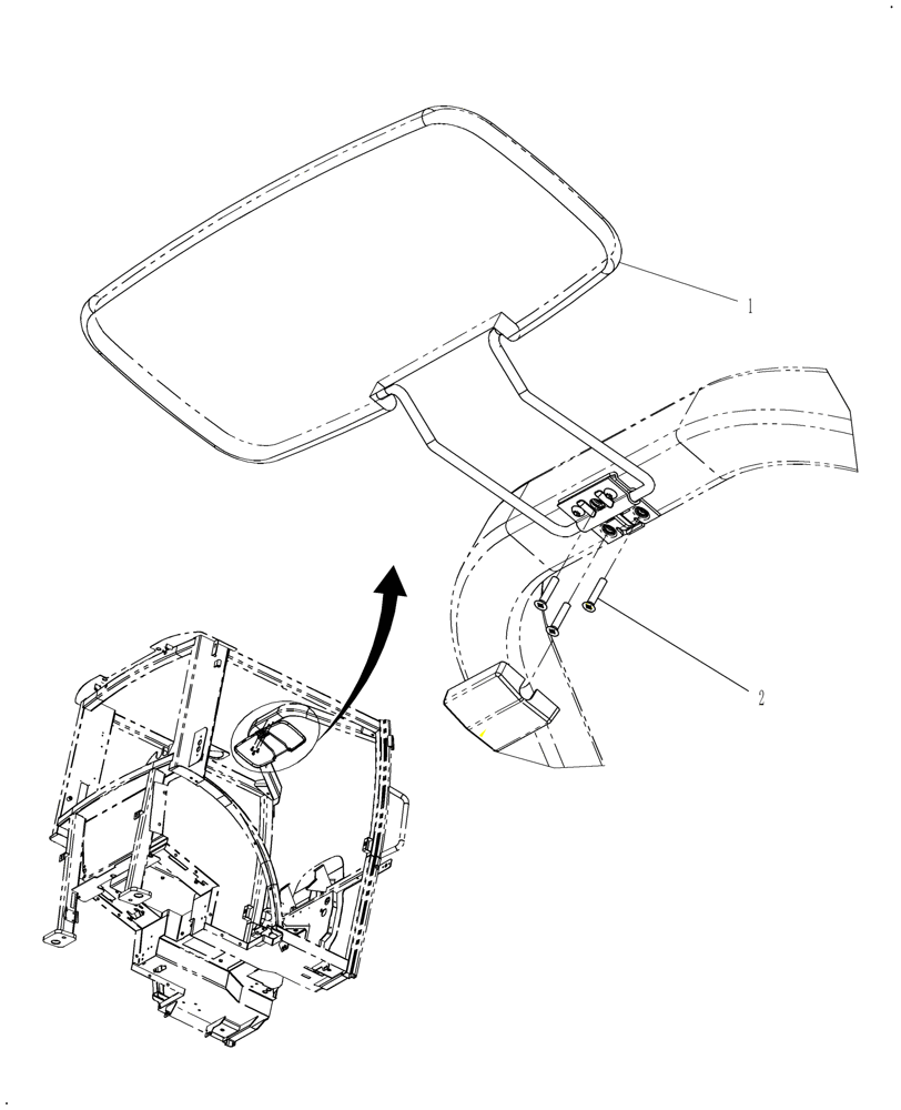 Схема запчастей Case IH FARMALL 45 - (10.18) - FRONT SUNVISOR (10) - OPERATORS PLATFORM/CAB