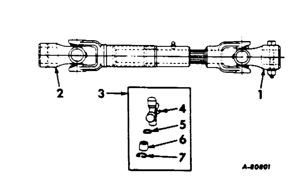 Схема запчастей Case IH C-2 - (G-46) - PTO DRIVE SHAFT 