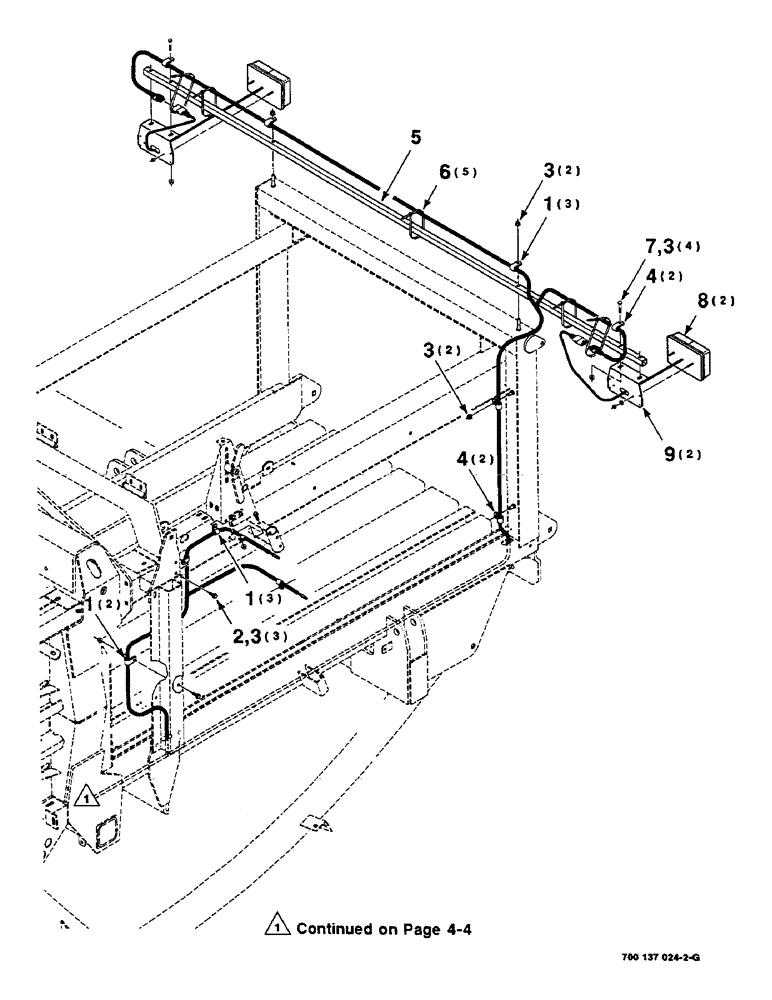 Схема запчастей Case IH 8585 - (4-06) - ROAD LIGHT ASSEMBLY, (CONT) (06) - ELECTRICAL