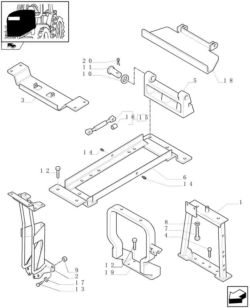 Схема запчастей Case IH PUMA 115 - (1.83.0[03]) - HOOD (08) - SHEET METAL