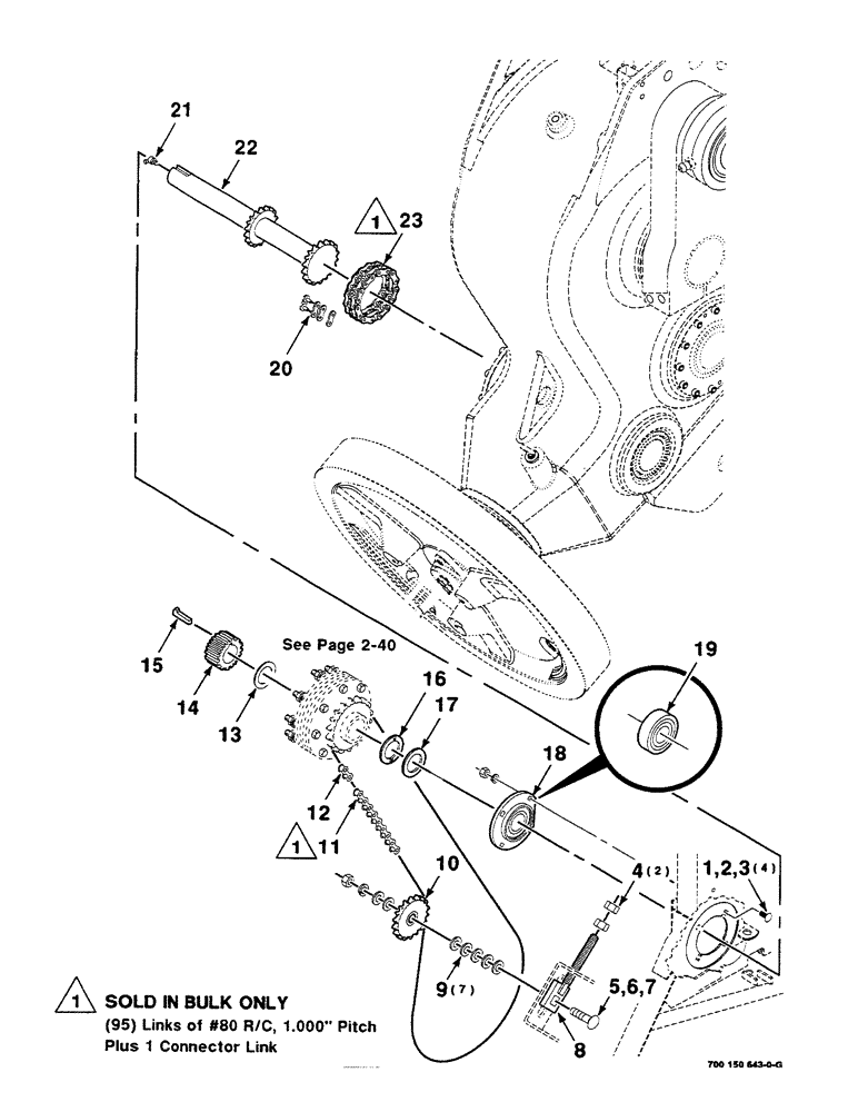 Схема запчастей Case IH 8590 - (02-38) - DRIVE ASSEMBLY, RIGHT, AUXILIARY, S.N. CFH0139500 AND LATER Driveline