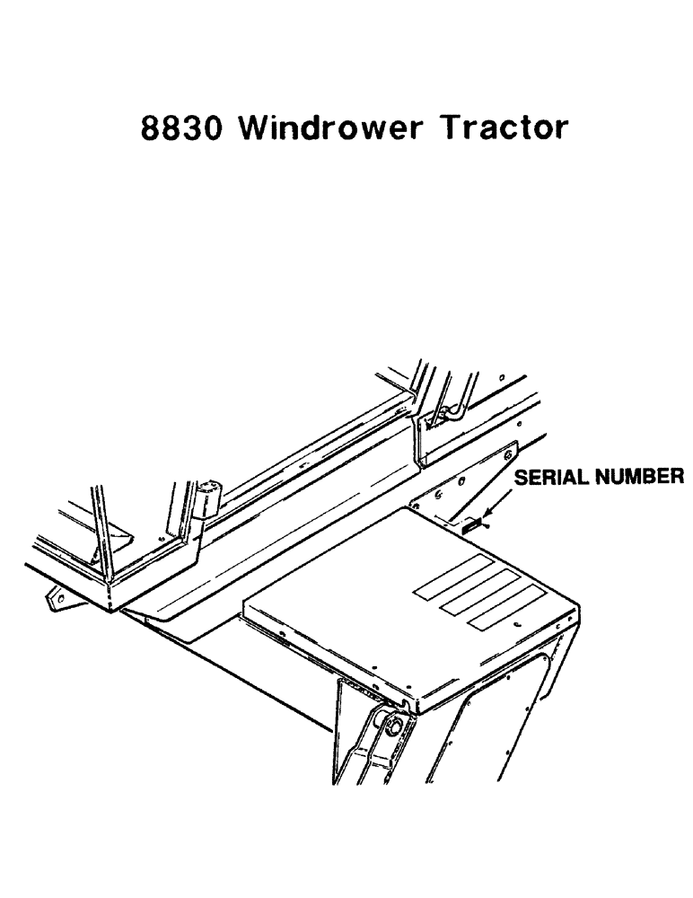Схема запчастей Case IH 8830 - (1-2) - SERIAL NUMBER LOCATION (00) - PICTORIAL INDEX