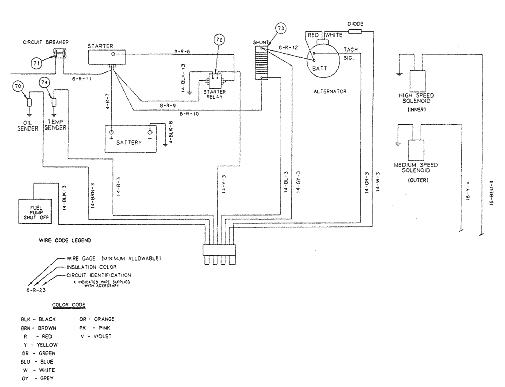 Схема запчастей Case IH PATRIOT - (12-003) - WIRING SCHEMATIC - ENGINE (S/N 05920092 AND UP) (06) - ELECTRICAL