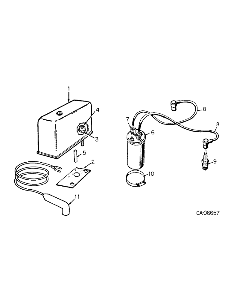 Схема запчастей Case IH 4125 - (08-3) - ELECTRICAL, IGNITION (06) - ELECTRICAL