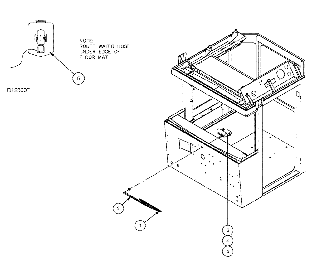 Схема запчастей Case IH FLX4375 - (01-022) - WINDSHIELD WASHER ASSEMBLY (10) - CAB