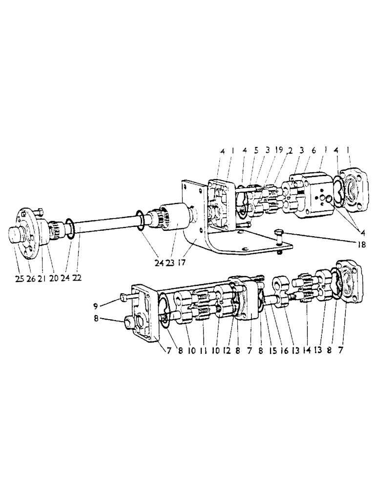 Схема запчастей Case IH 1200 - (053) - HYDRAULIC PUMP (07) - HYDRAULIC SYSTEM