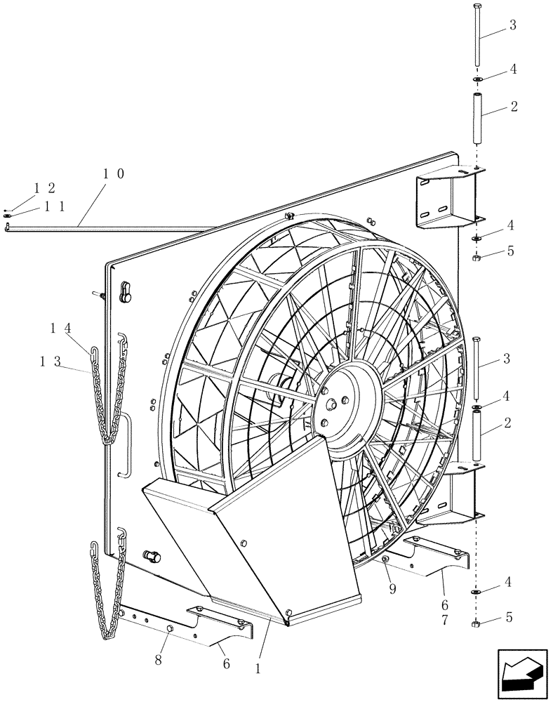 Схема запчастей Case IH 9010 - (10.414.11) - DUST SCREEN MOUNTING, PLASTIC - 8010 (10) - ENGINE