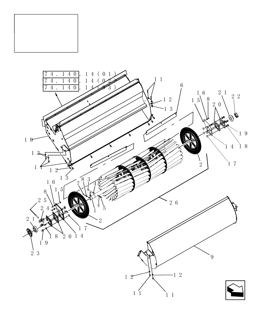 Схема запчастей Case IH 8010 - (74.130.01[01]) - CLEANING FAN - 7010/8010 (74) - CLEANING