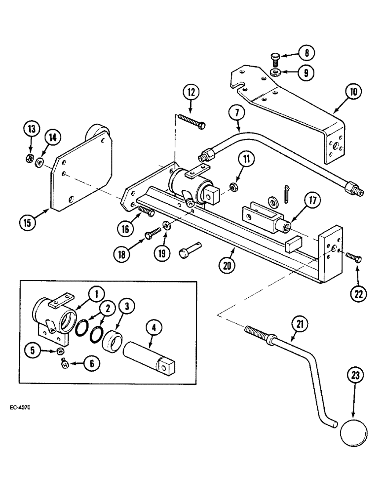 Схема запчастей Case IH 2130 - (9-132) - LOAD CYLINDER AND MOUNTINGS (09) - CHASSIS/ATTACHMENTS