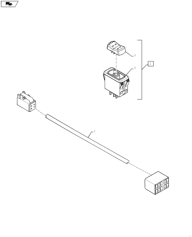 Схема запчастей Case IH 3330 - (55.440.15) - ONE TOUCH FOLD, ELECTRICAL GROUP (55) - ELECTRICAL SYSTEMS