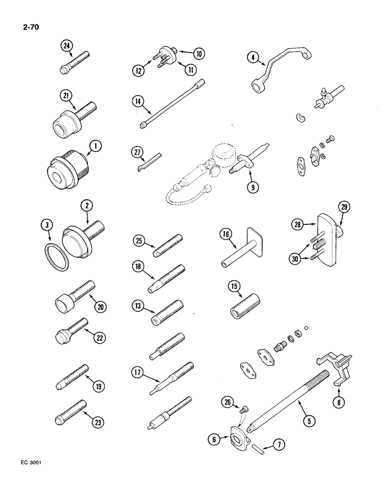 Схема запчастей Case IH 585 - (2-70) - TOOL KITS, ENGINE SERVICE (02) - ENGINE