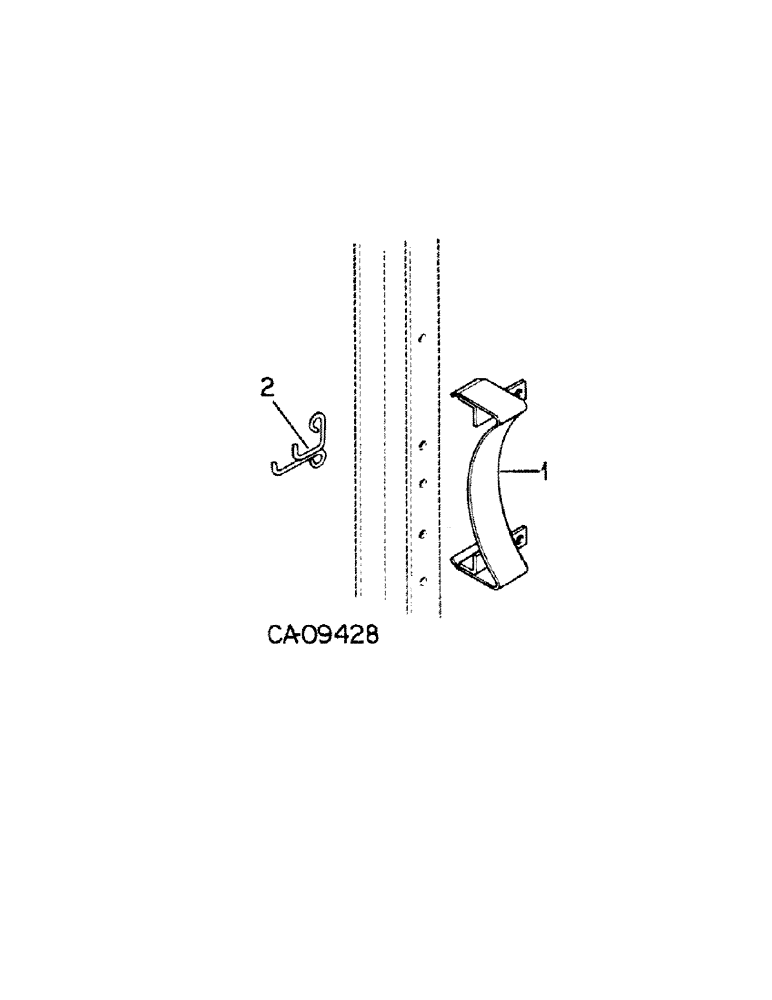 Схема запчастей Case IH 1440 - (20-16[A]) - SEPARATOR, STRAW SPREADER PULLEY SHIELD AND BELT GUIDE Separation