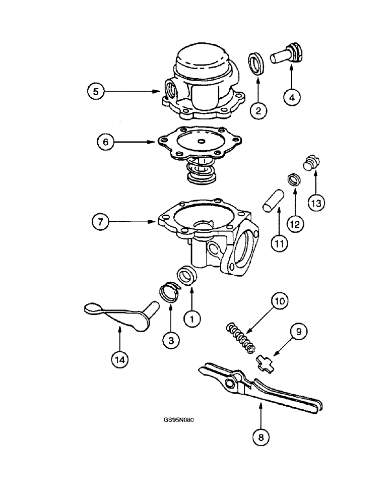 Схема запчастей Case IH D-310 - (5-100) - FUEL FEED PUMP, 616 AND 622 COTTON PICKERS 