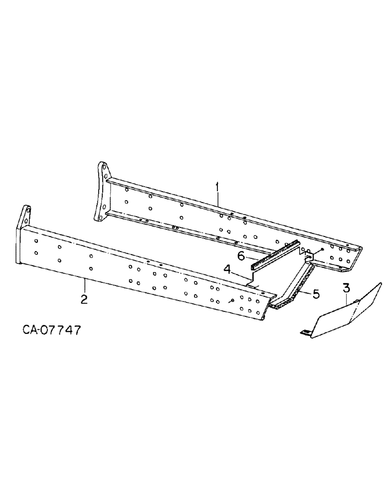 Схема запчастей Case IH 3688HC - (09-01) - FRAME, FRONT FRAME CHANNELS (12) - FRAME