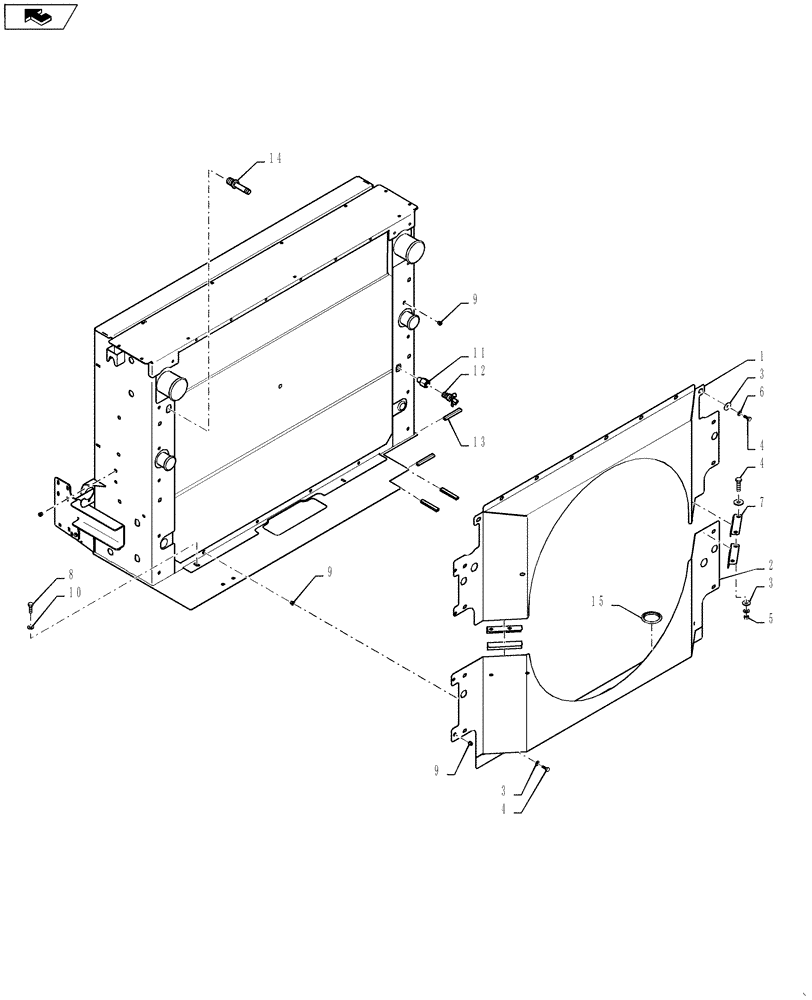 Схема запчастей Case IH 9230 - (10.414.02[2]) - COOLER BOX AND COOLERS 82/9230 T2/T4 CONTINUED (10) - ENGINE