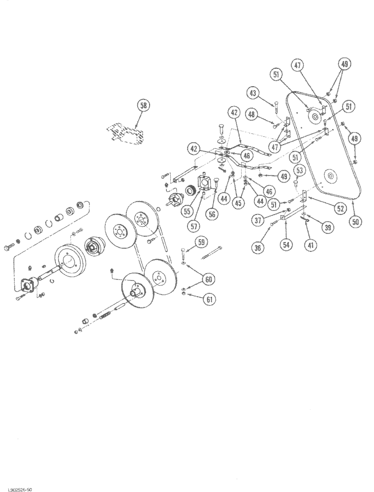 Схема запчастей Case IH 1620 - (9C-12) - CLEANING FAN DRIVE, (CONT) (15) - BEATER & CLEANING FANS