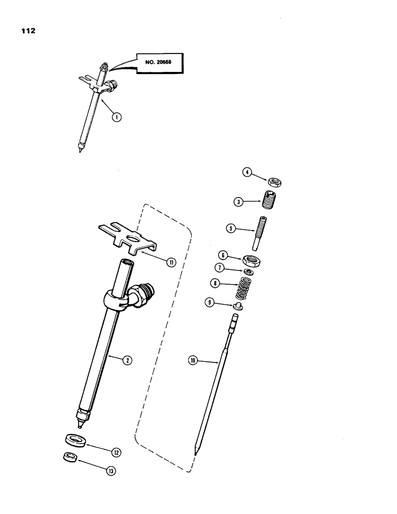 Схема запчастей Case IH 970 - (112) - FUEL INJECTION NOZZLE, (401B) DIESEL ENGINE (03) - FUEL SYSTEM