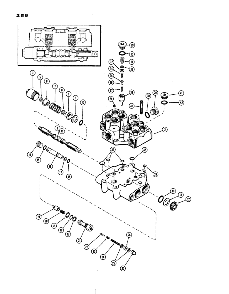 Схема запчастей Case IH 1200 - (256) - CONTROL VALVE (08) - HYDRAULICS