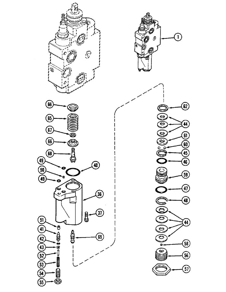 Схема запчастей Case IH 2290 - (8-432) - REMOTE VALVE BODY ASSEMBLY, ADD ON FOR THIRD OR FOURTH CIRCUIT (08) - HYDRAULICS