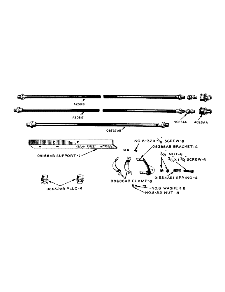 Схема запчастей Case IH 900 - (132) - HYDRAULIC CONTROL UNIT, HOSES FOR PORTABLE CYLINDER (08) - HYDRAULICS