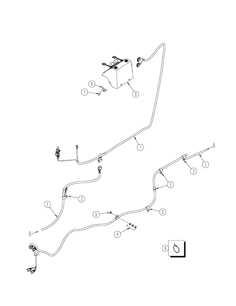 Схема запчастей Case IH STX500 - (04-34) - WIRING - MEGA FLOW HYDRAULIC CONTROLS (04) - ELECTRICAL SYSTEMS