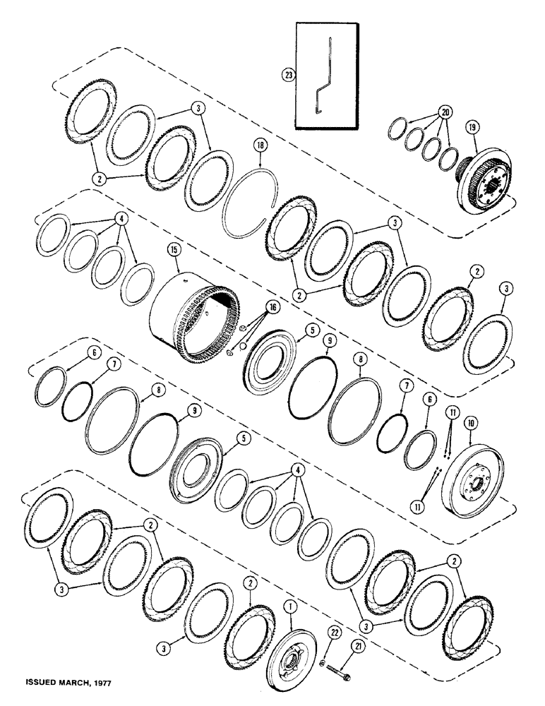 Схема запчастей Case IH 1570 - (120) - CLUTCH, C2 AND C3 CLUTCHES, FIRST USED TRANSMISSION SERIAL NUMBER 10057502 (06) - POWER TRAIN