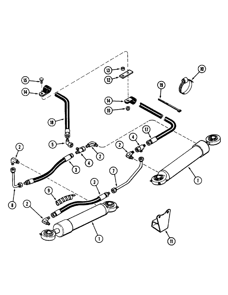 Схема запчастей Case IH 3294 - (5-120) - STEERING SYSTEM, CARRARO AXLE (05) - STEERING