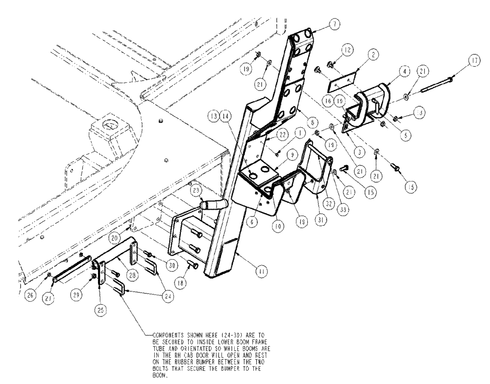 Схема запчастей Case IH SPX4260 - (04-041) - CRADLE GROUP, RH Suspension & Frame