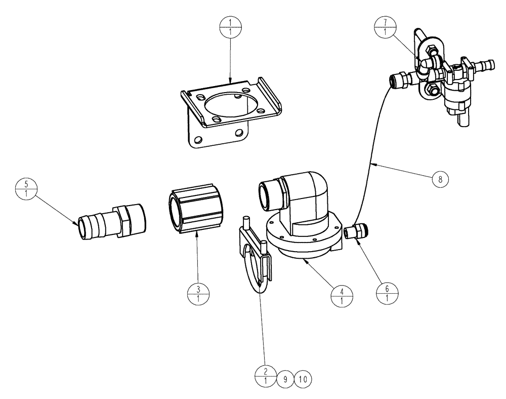 Схема запчастей Case IH SPX3310 - (09-059) - CHAMBER GROUP, L.H. FOAM MIX Liquid Plumbing