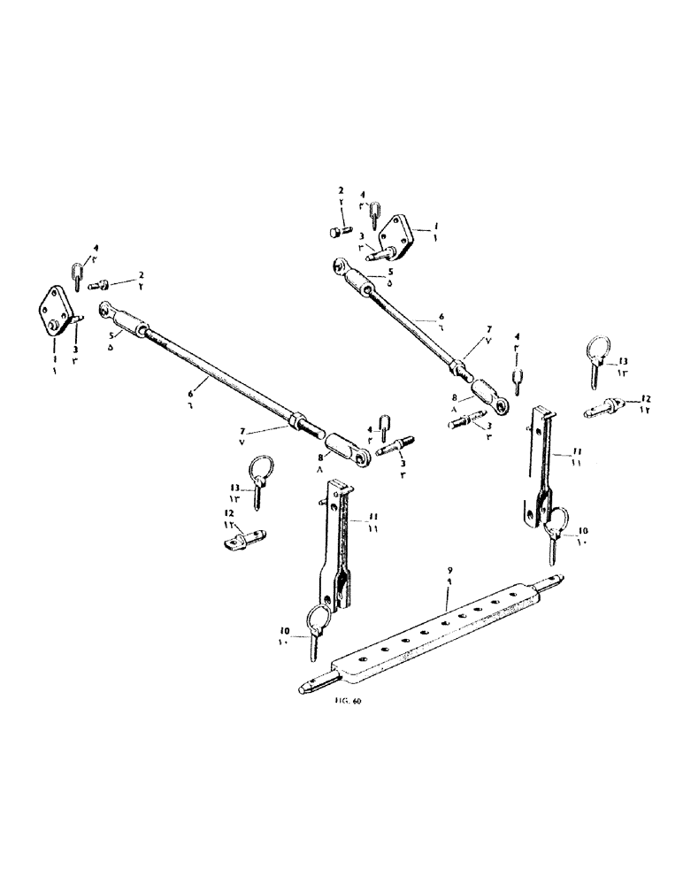 Схема запчастей Case IH 950 - (156) - STABILISER BARS (06) - POWER TRAIN