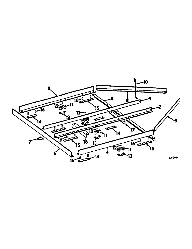 Схема запчастей Case IH 470 - (P-04) - MAIN FRAME AND RELATED PARTS 