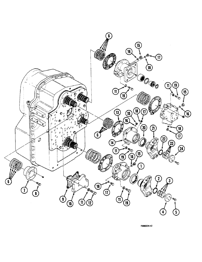 Схема запчастей Case IH STEIGER - (6-08) - TRANSMISSION (06) - POWER TRAIN