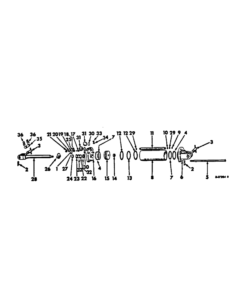 Схема запчастей Case IH 710 - (AP-31) - HYDRAULIC CYLINDER, 2-1/2 X 8, DOUBLE ACTING 