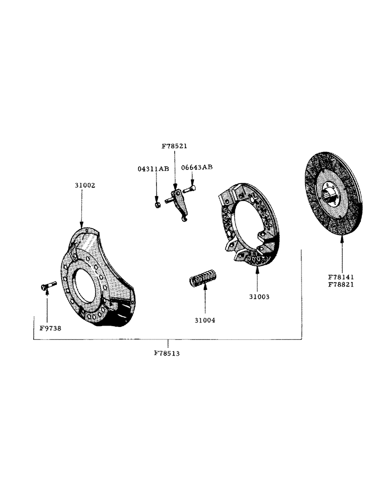 Схема запчастей Case IH 800 - (271) - CLUTCH, 12 PRESSURE PLATE SPRINGS (18) - CLUTCH