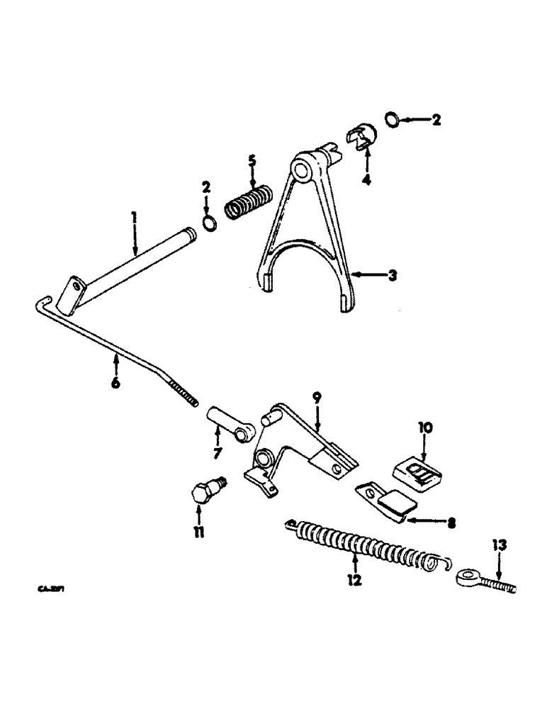 Схема запчастей Case IH 474 - (07-25) - DIFFERENTIAL LOCK (04) - Drive Train