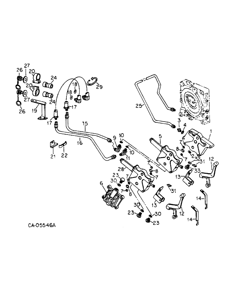 Схема запчастей Case IH 574 - (10-40) - HYDRAULICS, AUXILIARY VALVE AND TUBES, SERIAL NO. 113210 AND ABOVE (07) - HYDRAULICS