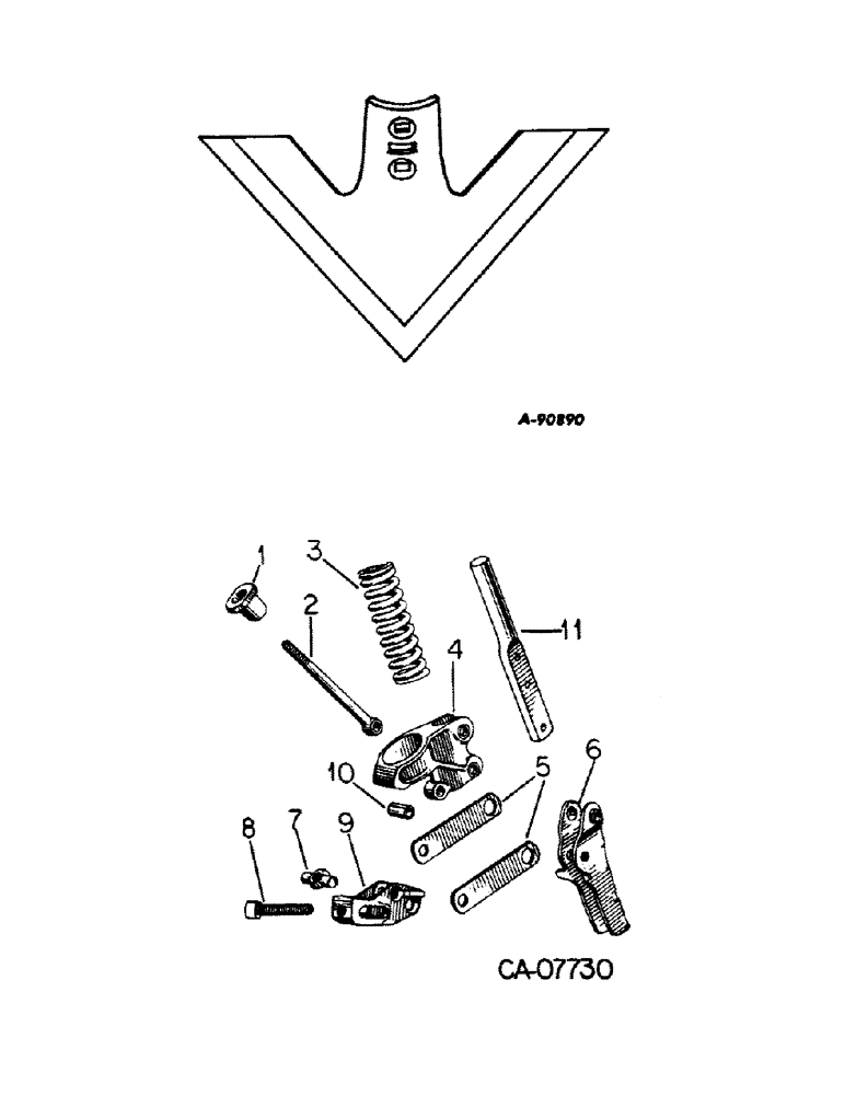 Схема запчастей Case IH 144T - (E-5) - ALL-PURPOSE SWEEPS, FOR SLOTTED SHANK (09) - CHASSIS