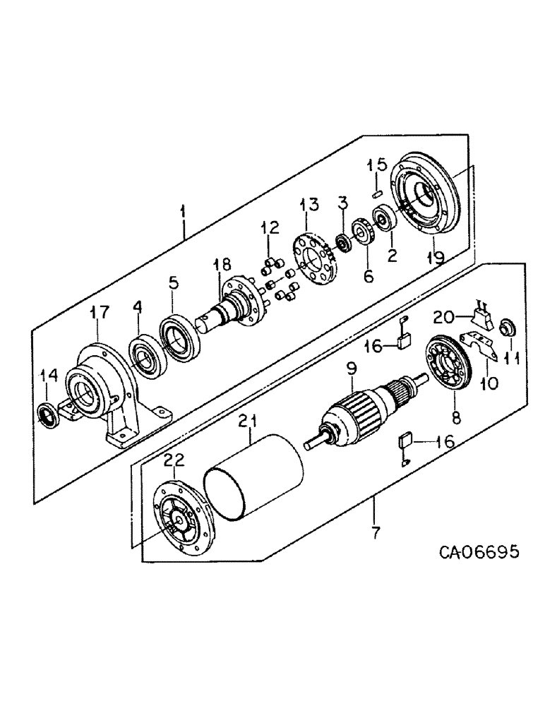 Схема запчастей Case IH 400 - (A-104) - MOTOR, POWER UNIT 