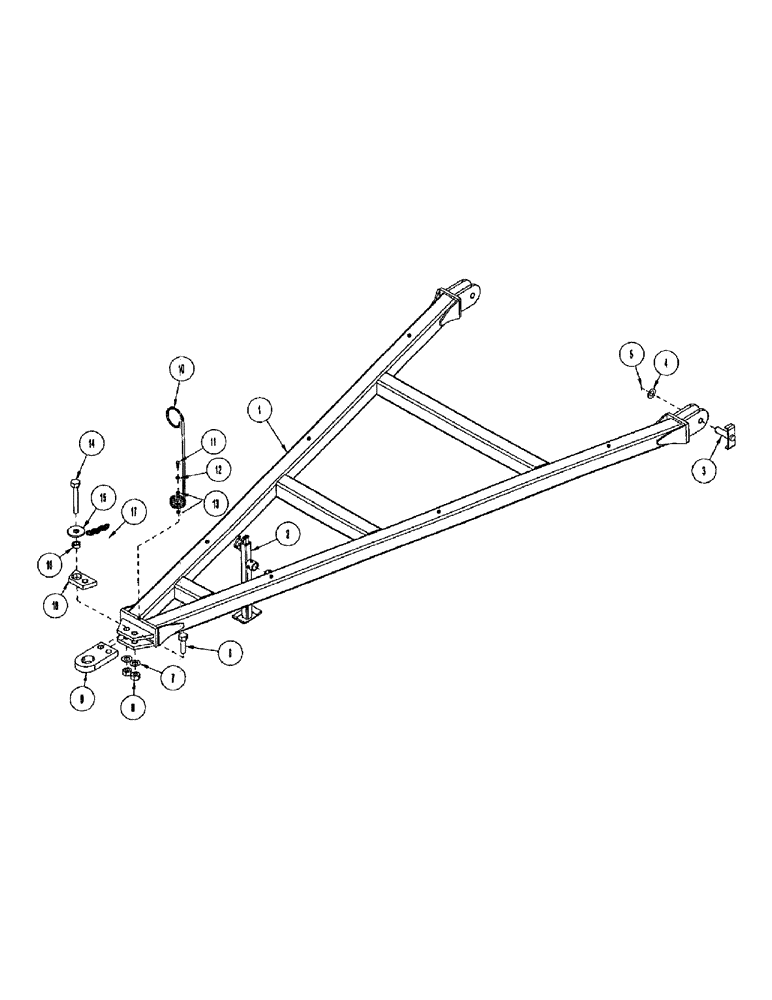 Схема запчастей Case IH CONCORD - (B34) - DRAWPOLE, REAR TOW AIR SYSTEM 