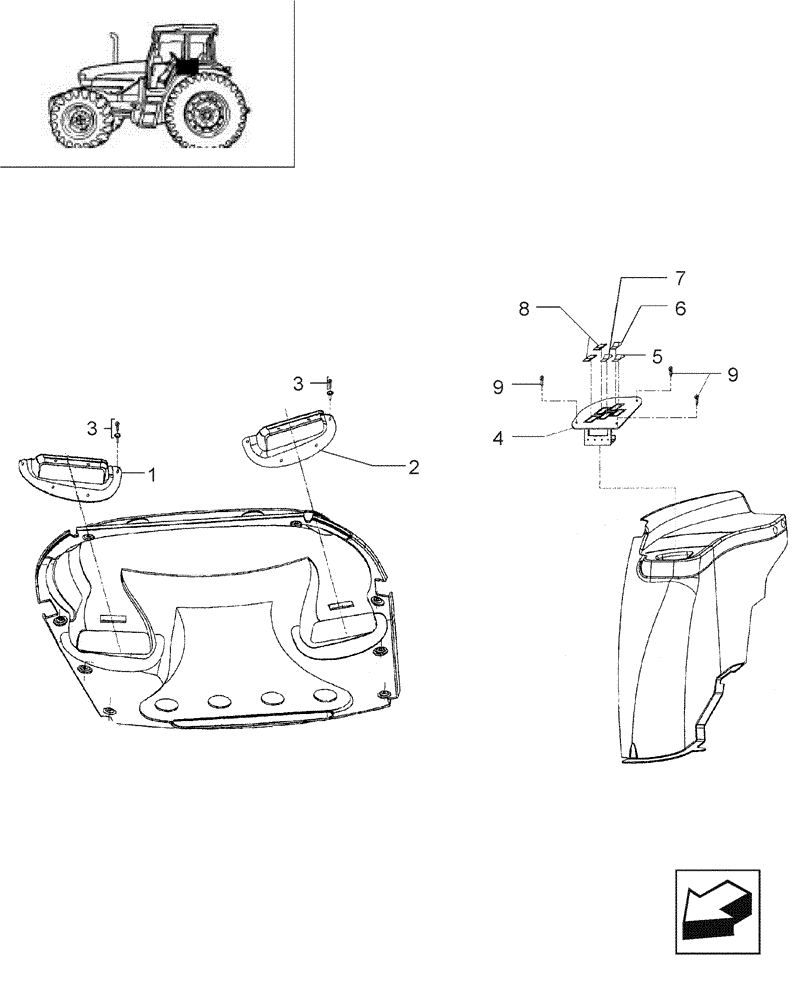 Схема запчастей Case IH JX90 - (1.92.0[15]) - CAB - ELECTRIC CONTROLS - HEATER AND STEREO MOUNTS (10) - OPERATORS PLATFORM/CAB