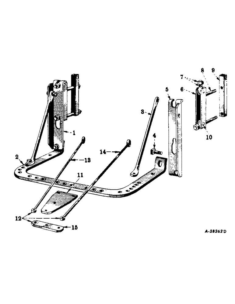 Схема запчастей Case IH 340 - (240) - DRAWBARS AND HITCHES, FIXED DRAWBAR, FARMALL 340 SERIES Drawbar & Hitches